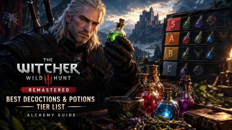 The Witcher 3 Remastered Best Decoctions and Potions Tier List: Alchemy Guide