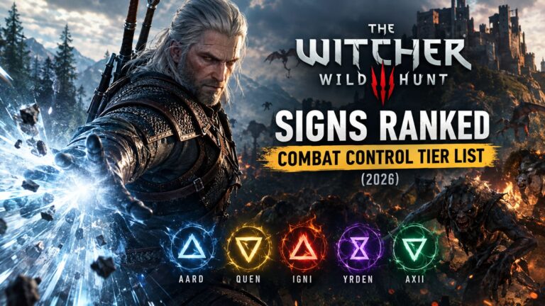 The Witcher 3 Remastered Best Signs Ranking: Combat Control Tier List (2026)