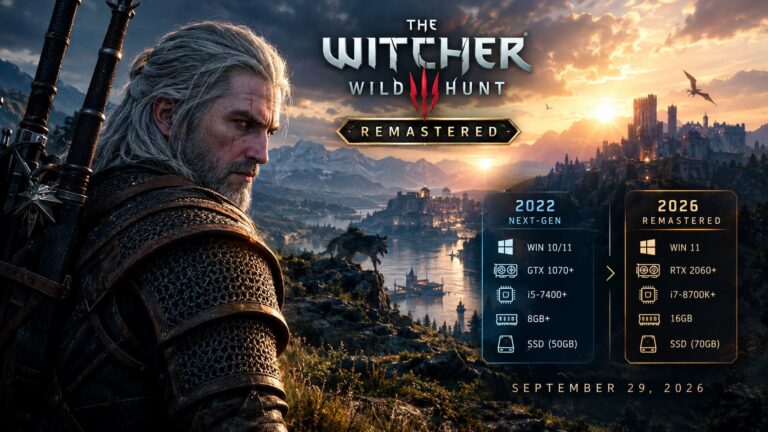 The Witcher 3 Remastered PC Requirements vs. 2022 Next-Gen Patch: Full Breakdown