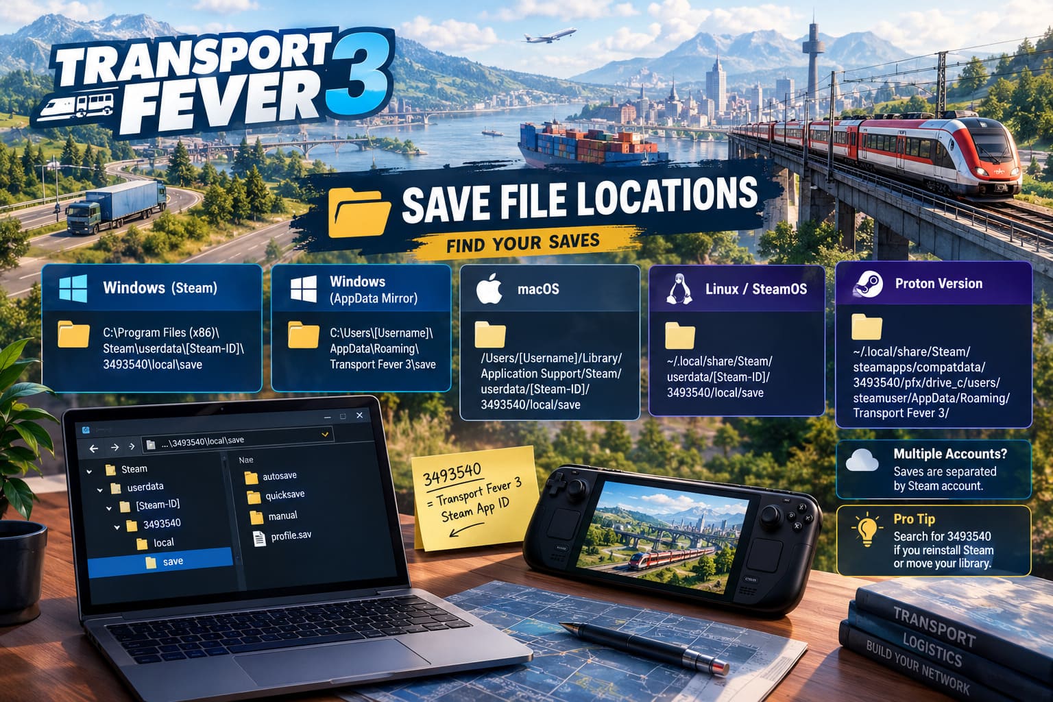 Transport Fever 3 Save File Location: How to Fix Steam Cloud Error ...