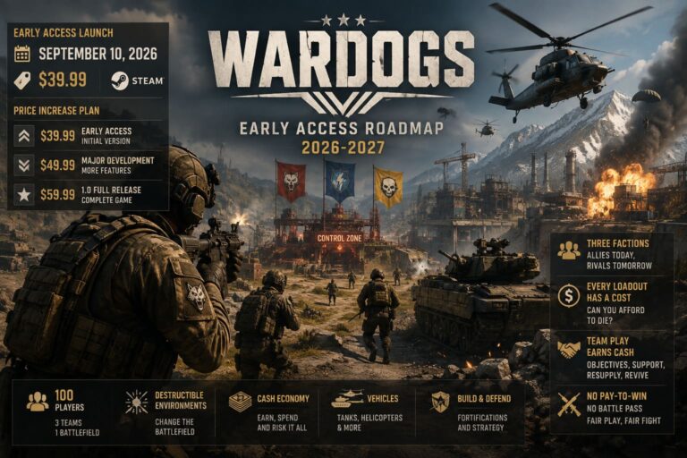 WARDOGS Early Access Roadmap 2026-2027: Release Date, Price, and Future Updates