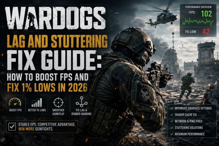 WARDOGS Lag and Stuttering Fix Guide: How to Boost FPS and Fix 1% Lows in 2026