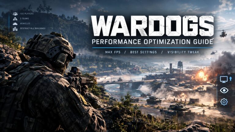 WARDOGS Performance Optimization Guide: Max FPS, Best Settings, and Visibility Tweak (2026)