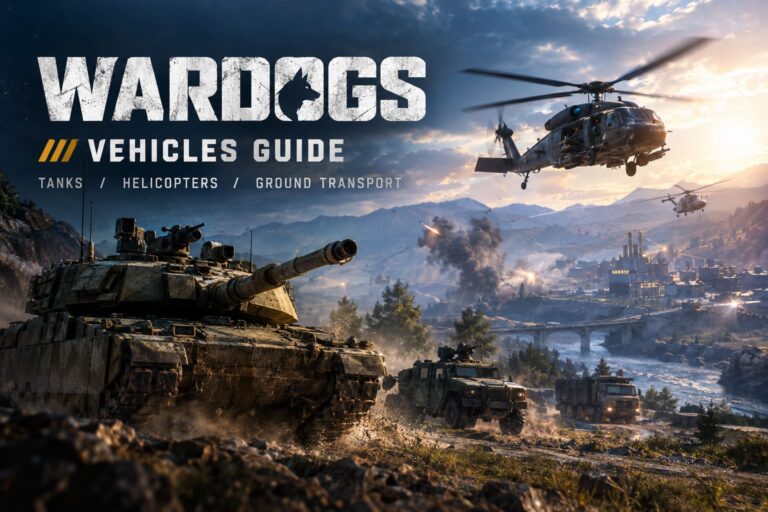 WARDOGS Vehicles Guide: Breakdown of Tanks, Helicopters, and Ground Transport (2026)