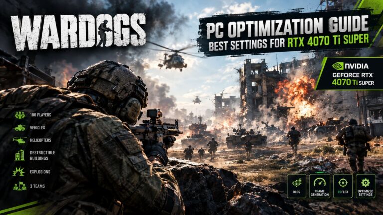 Wardogs PC Optimization Guide: Best Settings for RTX 4070 Ti Super (2026)