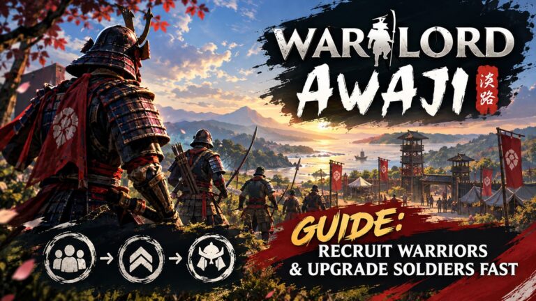 Warlord Awaji Guide: How to Recruit Warriors and Upgrade Soldiers Fast