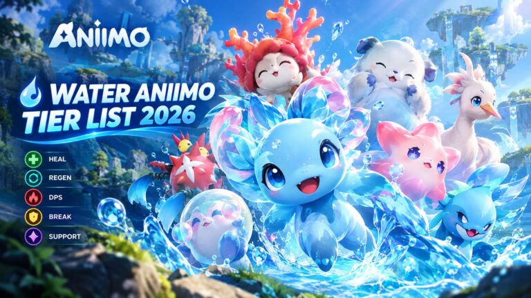 Water Aniimo Tier List 2026: Every Water Creature Ranked