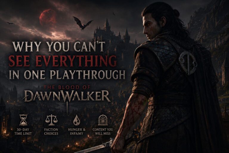Why You Can’t See Everything in One Playthrough of The Blood of Dawnwalker