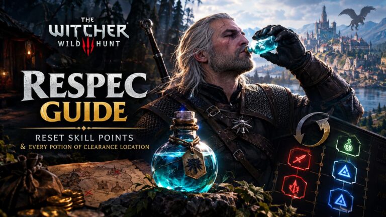 Witcher 3 Respec Guide: How to Reset Skill Points and Every Potion of Clearance Location