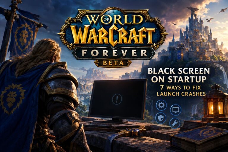WoW Forever Beta Black Screen on Startup: 7 Ways to Fix Launch Crashes