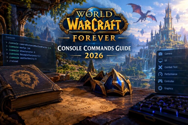 WoW Forever Console Commands Guide: Complete UI & Engine CVars for 2026