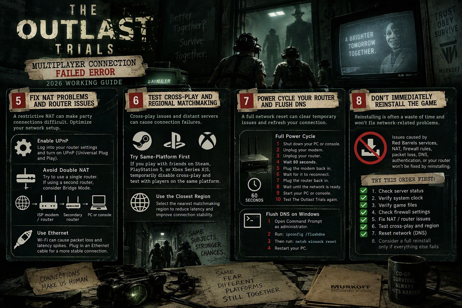 How to Fix The Outlast Trials Multiplayer Connection Failed Error (2026 ...